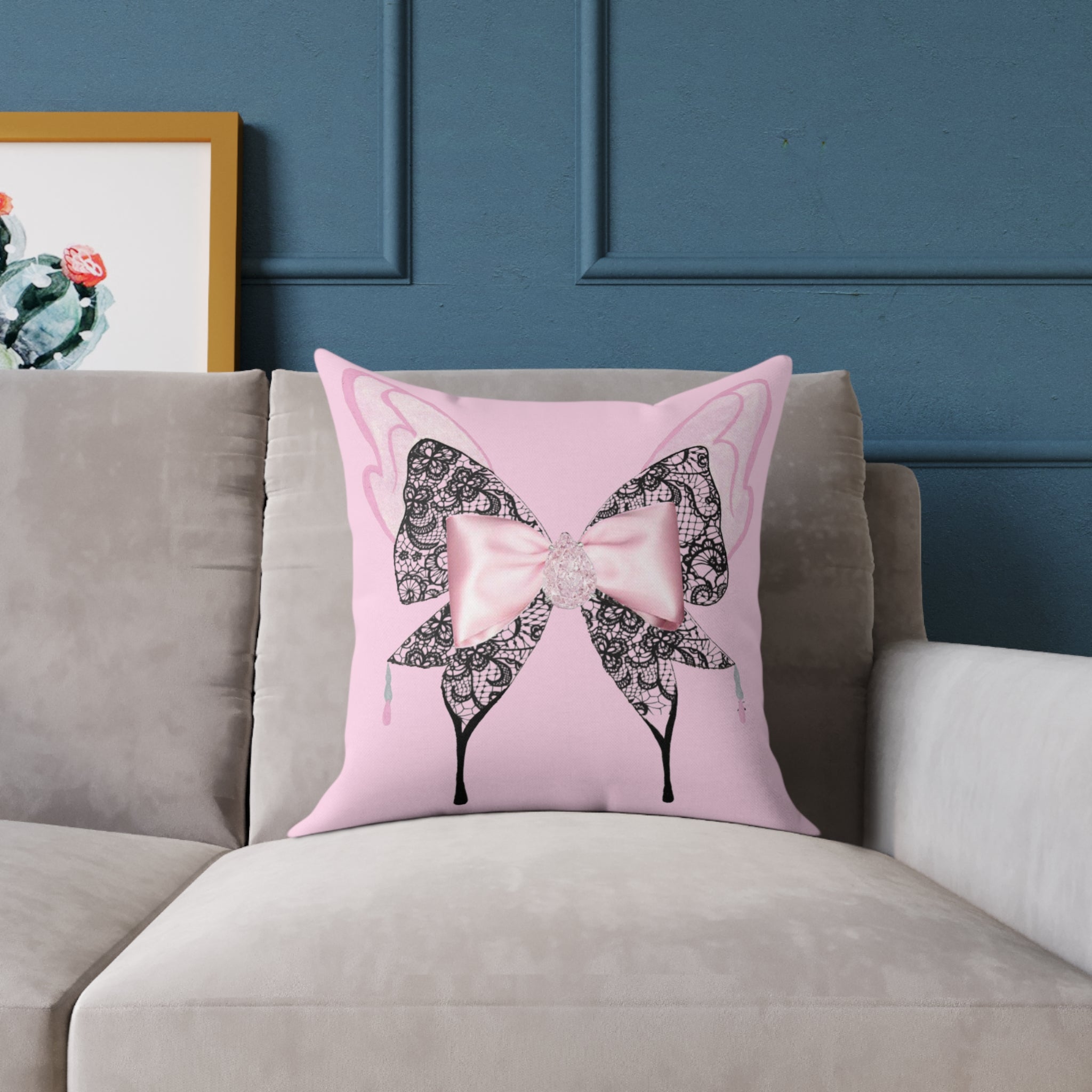 Lace butterfly Pillow